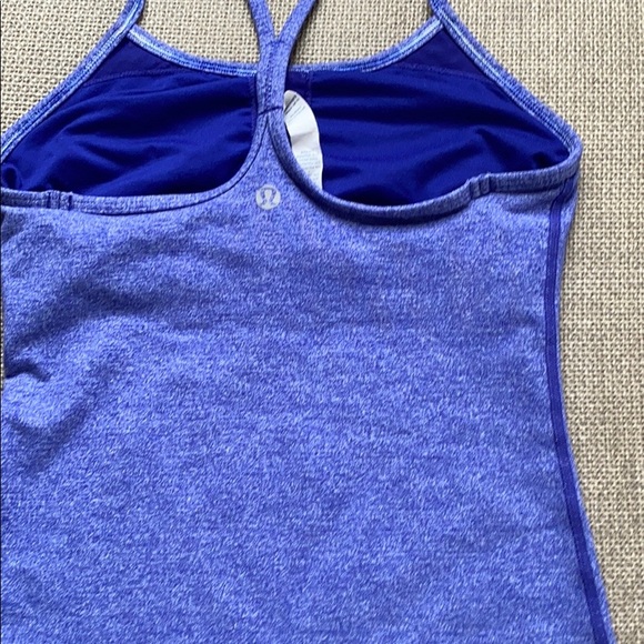 Lululemon Power Y Tank Heathered Pigment Blue 2 - Picture 10 of 14